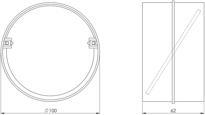 Kondicionierius Tarpmovė Europlast AV100, 100 mm