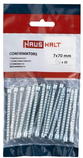 Haushalt CONFIRMATOR D7X70 MM ZN.20 PCS