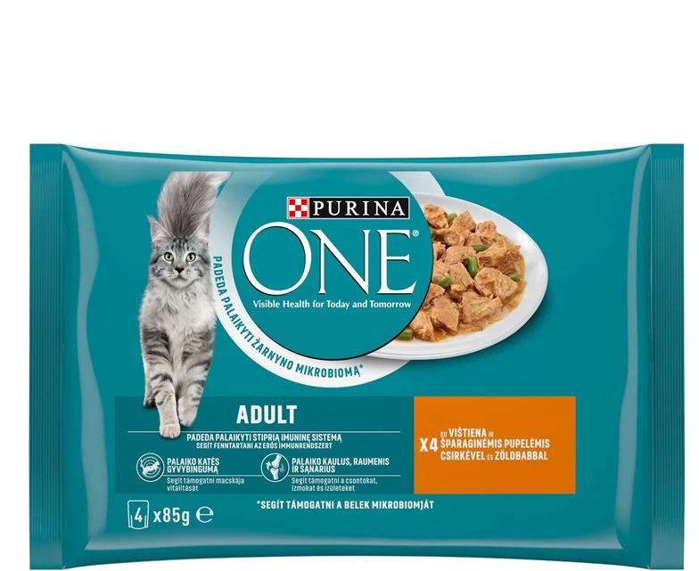 Šlapias kačių maistas One, 0.34 kg, 4 vnt.