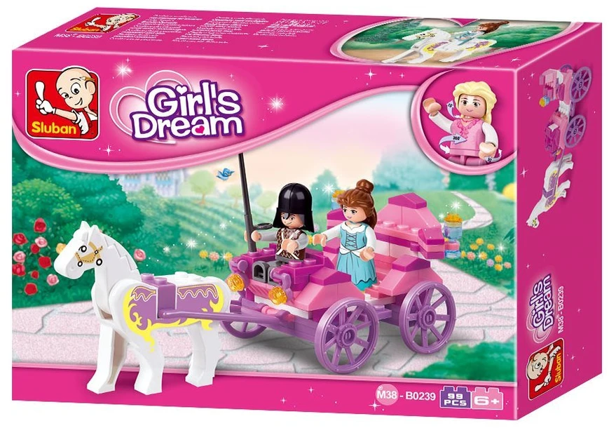 Konstruktorius Sluban Princess carriage M38-B0239, plastikas