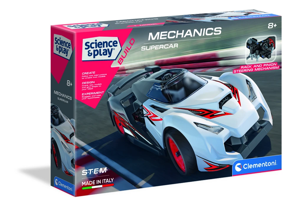 Clementoni konstruktorius "Mechanical Labs - "SUPERCAR"