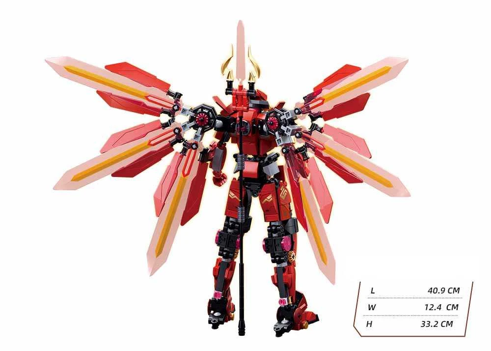 Konstruktors Sluban Atomic Storm P.R. Mecha Raudona M38-B1152, 511 gab., sarkana krās.