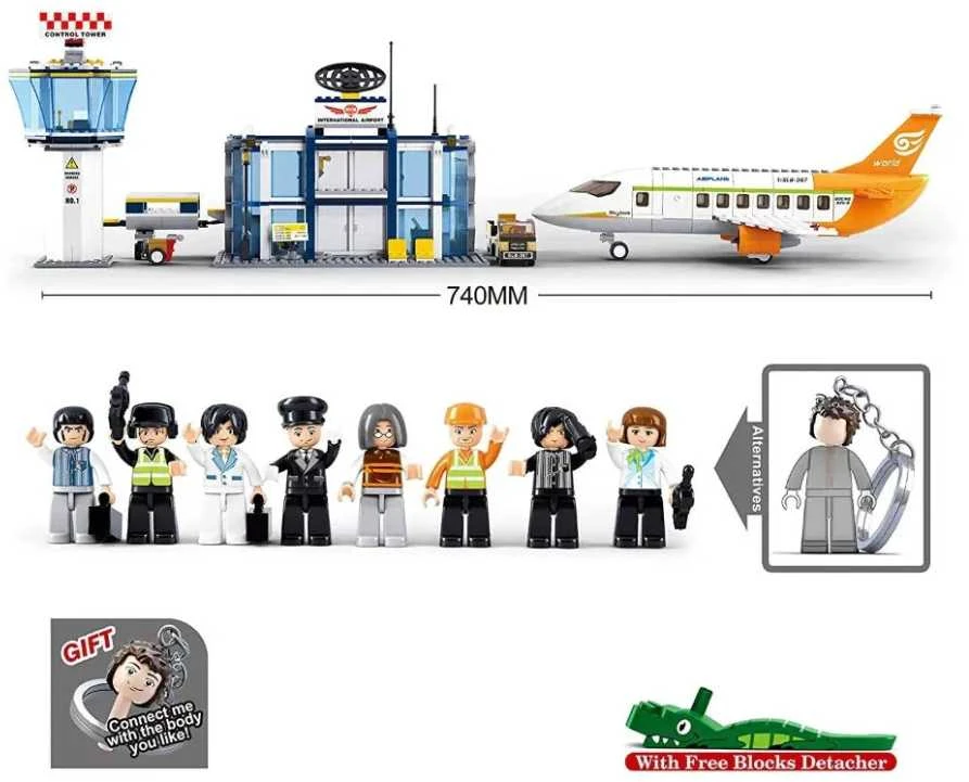 Konstruktorius Sluban Aviation Airport M38-B0367, plastikas