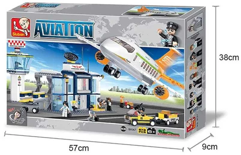 Konstruktorius Sluban Aviation Airport M38-B0367, plastikas