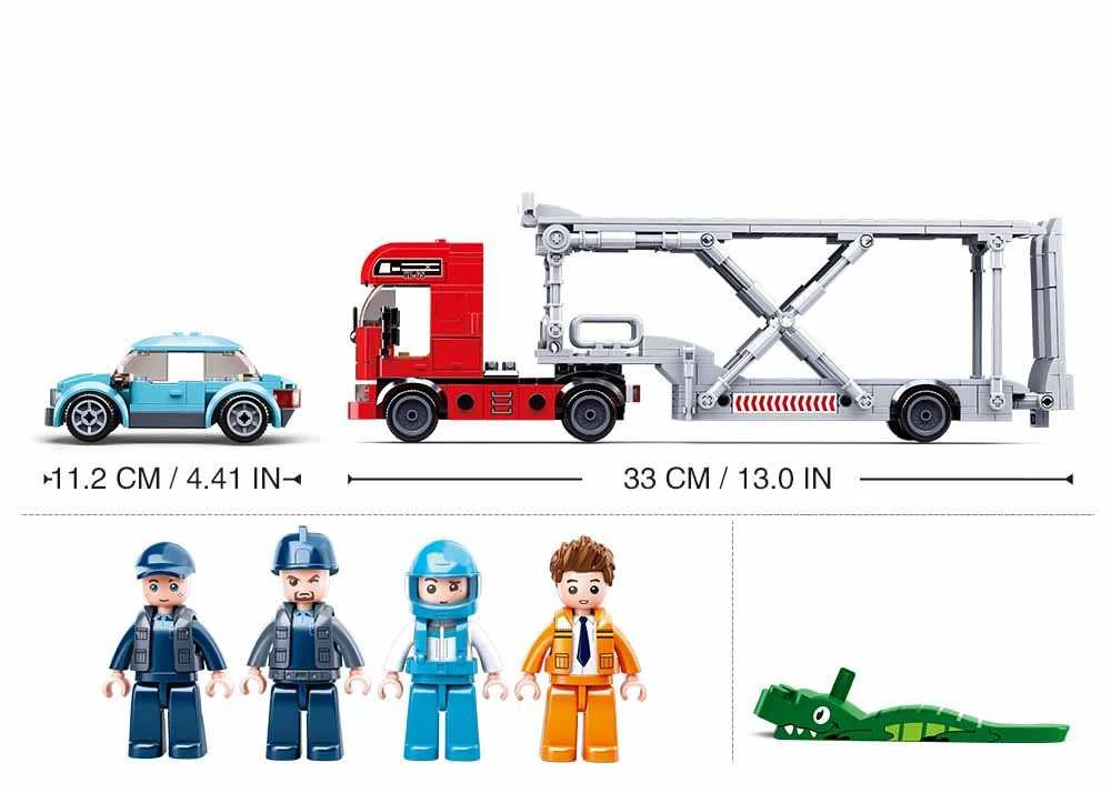 Konstruktors Sluban Car Transporter M38-B0880, 542 gab.