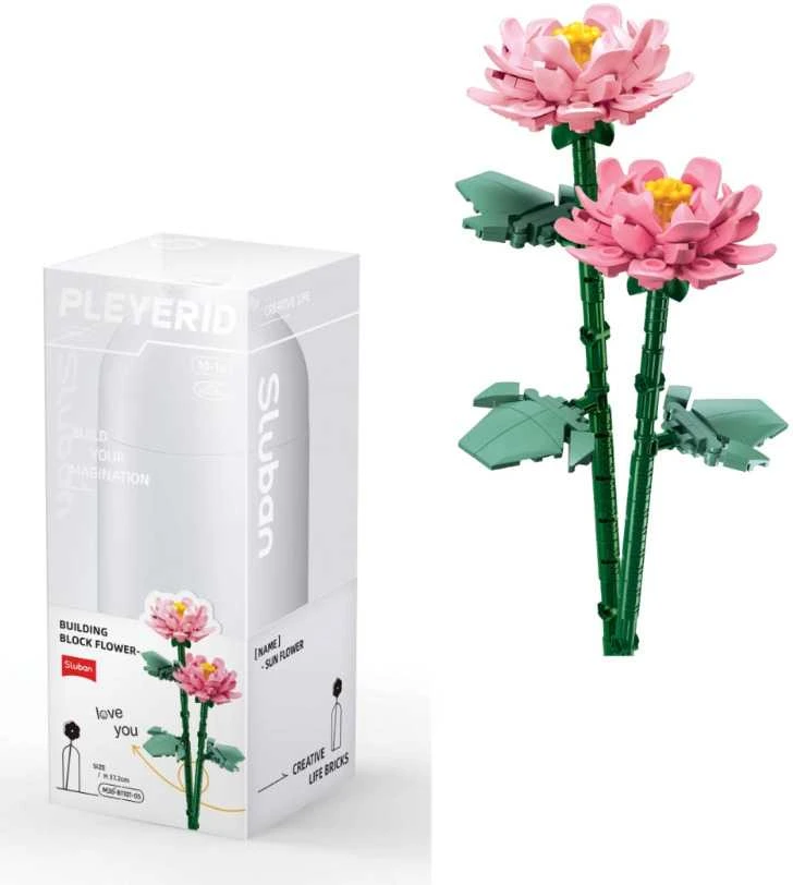 Konstruktorius Sluban Flowers peonies M38-B1101-05