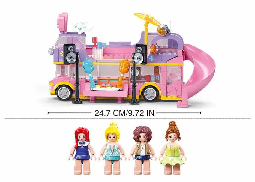 Konstruktorius Sluban Girls dream Music M38-B1165, plastikas
