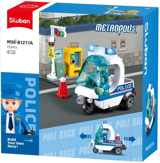 Sluban policijos automobilio konstruktorius „Patrulis“, 97 det., 6+