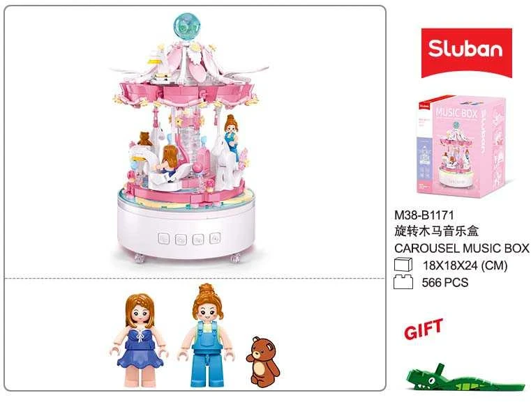 Konstruktorius Sluban Carousel M38-B1171, plastikas