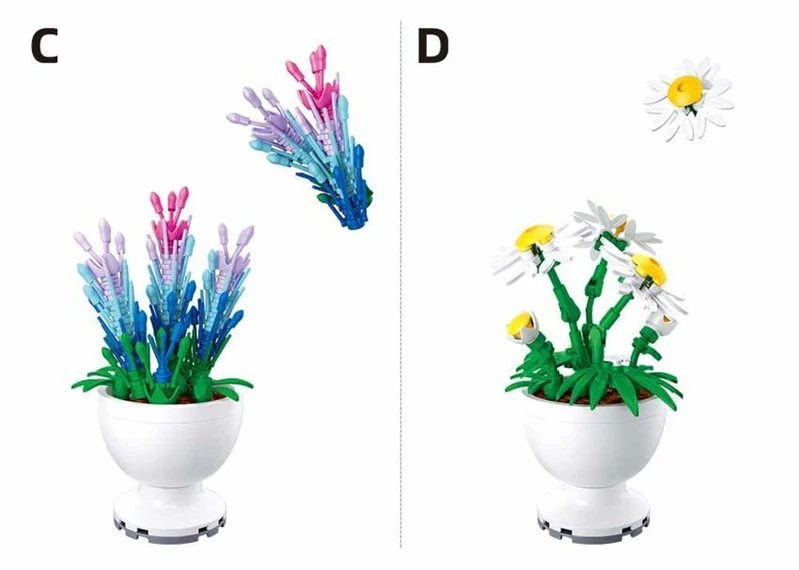 Konstruktors Sluban Potted Plants M38-B1077
