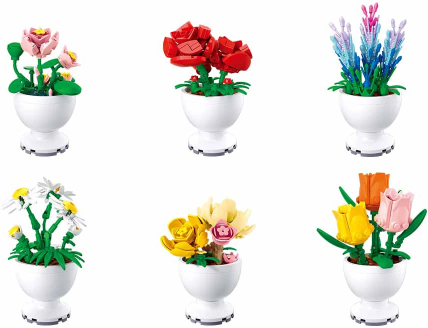 Konstruktors Sluban Potted Plants M38-B1077