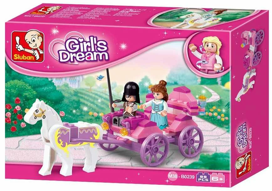 Konstruktorius Sluban Princess carriage M38-B0239, plastikas