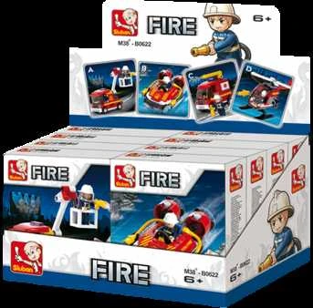 Konstruktorius Sluban Sluban Fire Fire 4 Designs M38-B0622