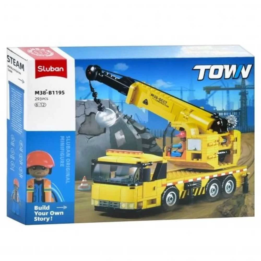 Konstruktors Sluban Town M38-B1195, dzeltena