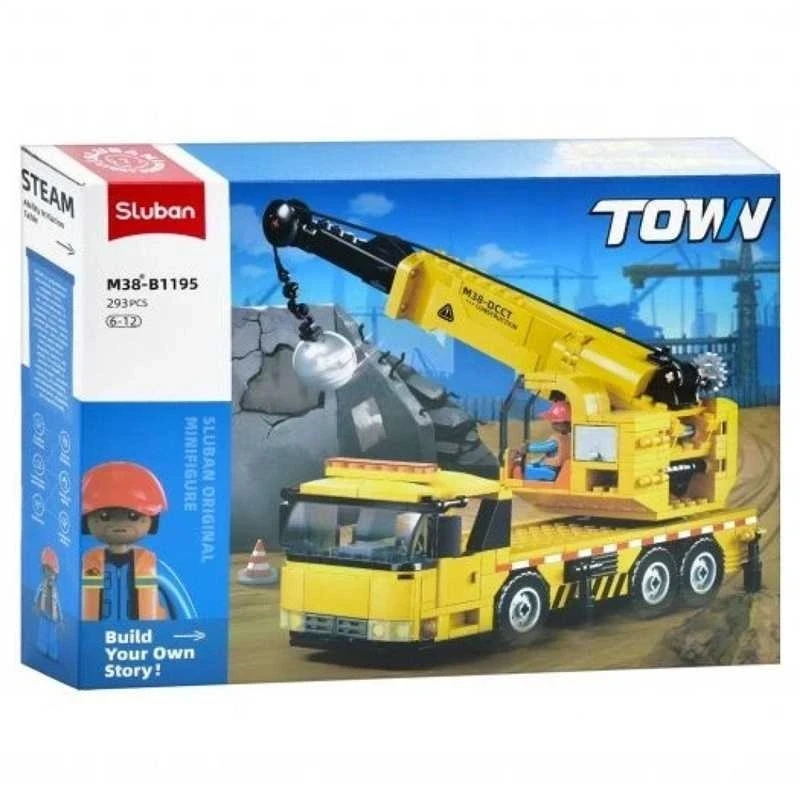 Konstruktors Sluban Town M38-B1195, dzeltena