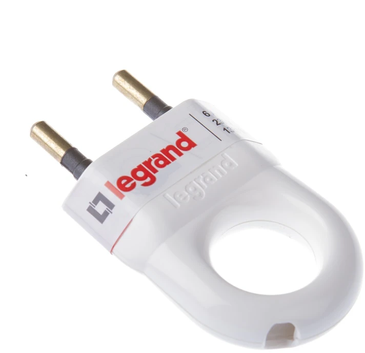Kištukas LEGRAND, 2P, 6A, 230V, baltos spalvos