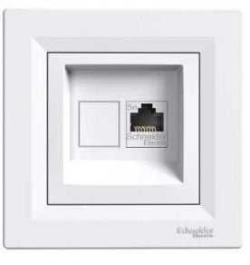 Schneider Electric Kompiuterio lizdas ASFORA vienvietis RJ45 kat.5e baltas - EPH4300121