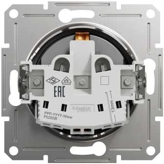 „Schneider Electric Lizdas“ instaliacija „Asfora“ viengubas schuko antracito spalvos (EPH2900171)