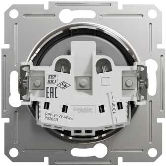 Schneider Electric Asfora montavimo lizdas, vienas antracitas (EPH3000171)