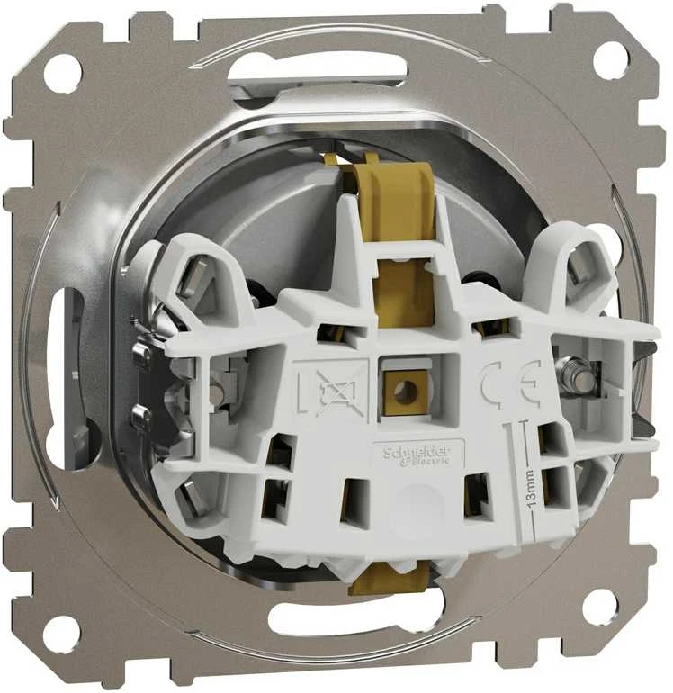 Schneider Electric GN.SCHUKO PRZ.ALU Sidabrinis SEDNA DES
