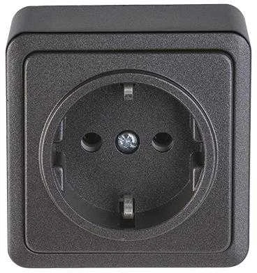 Virštinkinis kištukinis lizdas su įžeminimu Vilma SL+250 RP16-002 SL+ (juoda)
