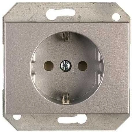 Kištukinis lizdas VILMA XP500, su įž., metalo spalvos