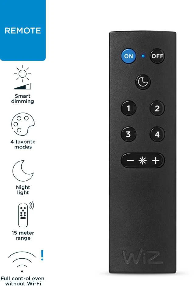 Nuotolinio valdymo pultas Wiz IP20 Wi-Fi