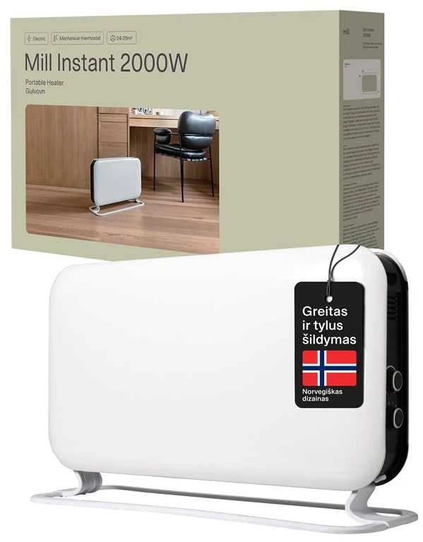 Konvekcinis radiatorius Mill SG2000MEC, 2000 W