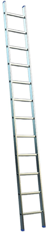 Aluminum ladder VHR1x12, folded length 3.2m/max4.2m Elkop