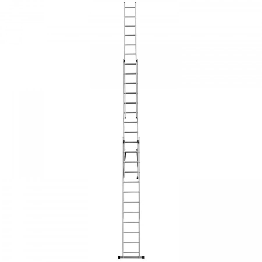 Kopėčios universalios EMX 3x12 pakopos 3,39/8,48m, Ecomax