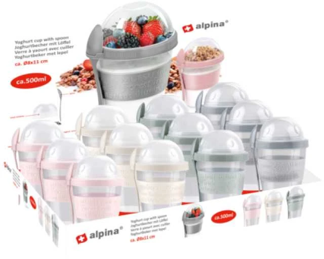 Maišeliai košei laikyti Alpina, 500 ml, plastmasiniai, ,spalva / dizainas parenkami atsitiktinai,