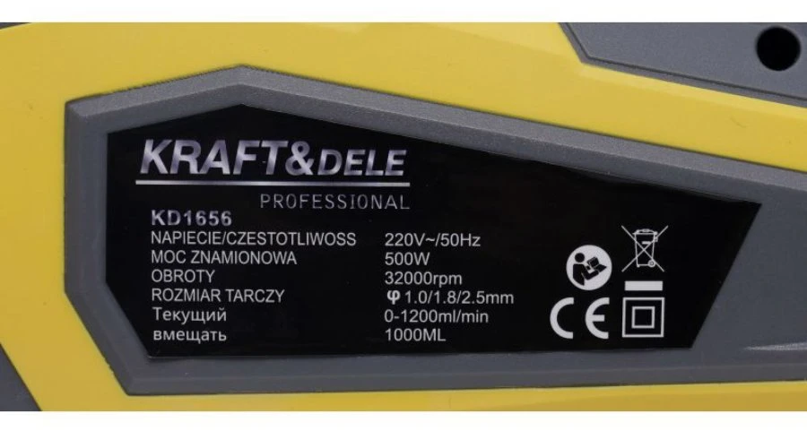 Kraftampdele Elektrinis dažų purkštuvas, 500W, Kraftdele