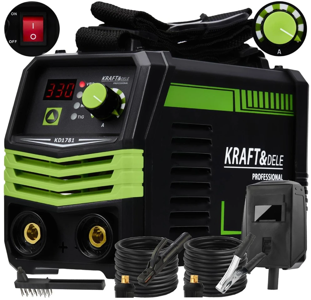 Kraftampdele Kraft&Dele Suvirinimo aparatas KD 330 MMA / TIG LIFT (VRD, 230V)