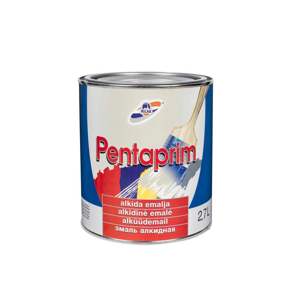 Dažai, universalūs Rilak Pentaprim, blizgus, 2.7 l, balta sp.