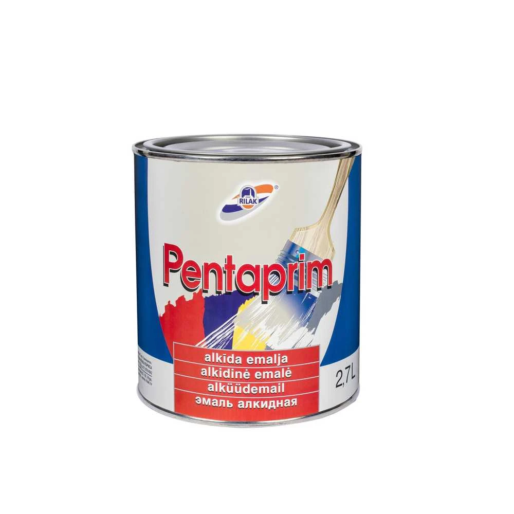 Dažai, universalūs Rilak Pentaprim, blizgus, 2.7 l, dramblio kaulo sp.