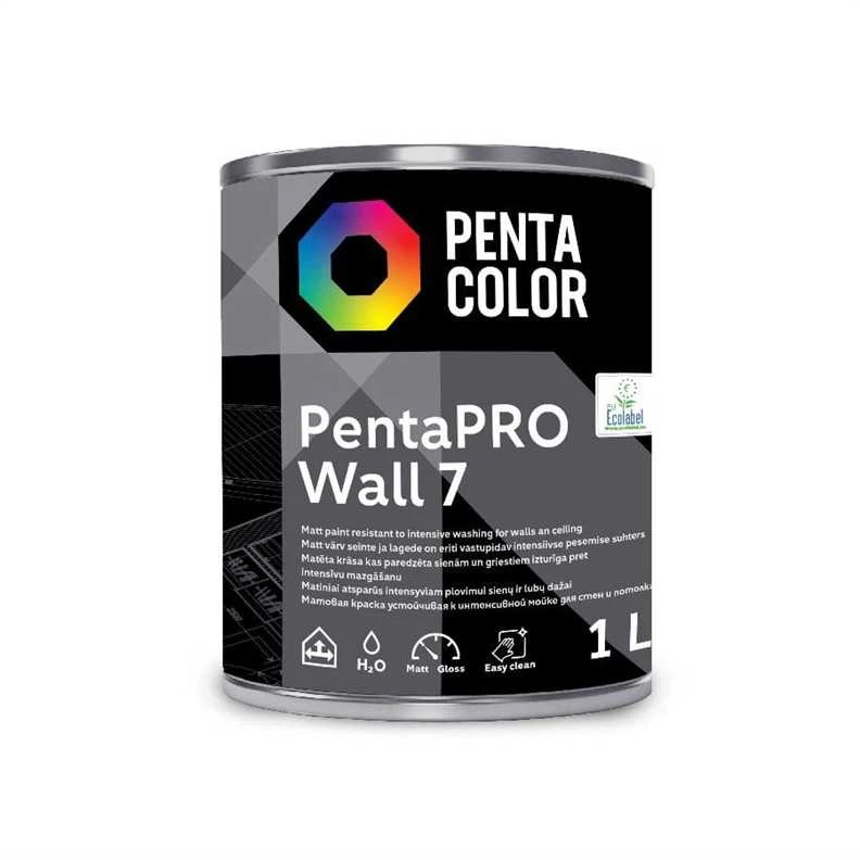 Dažai Pentacolor PentaPro Wall 7, balta sp., 1 l