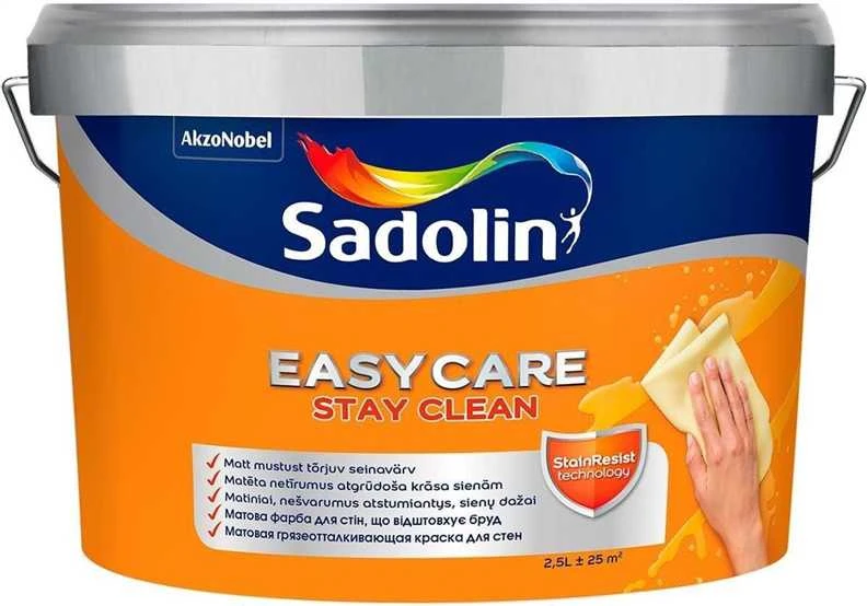 Dažai Sadolin Easycare, balta sp., 2.5 l