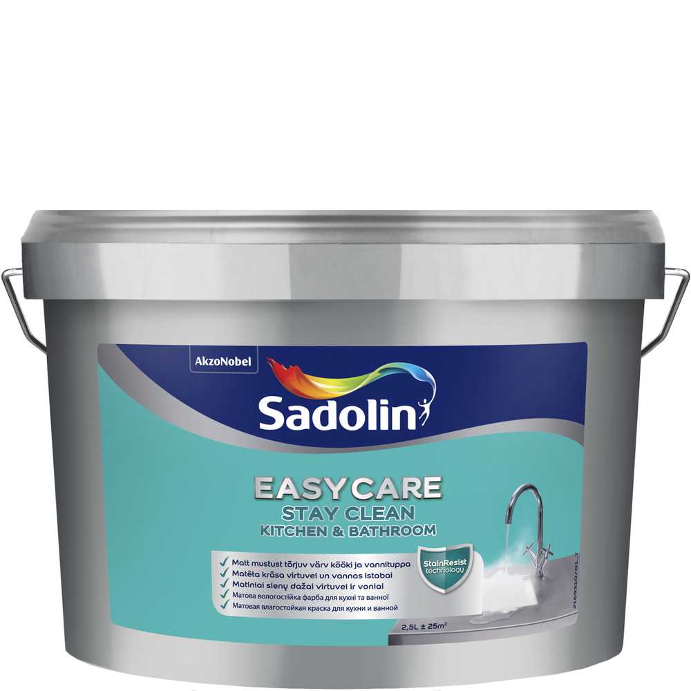 Sadolin Dažai Easycare Kitchen & Bathroom. BC 2.33L