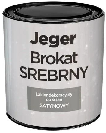 Dažai, sienoms Jeger Brokat, sidabro sp., 0.5 l