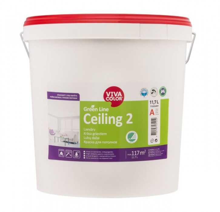 Spalvos Vivacolor, žalias line ceiling 2 spalv., 18 l