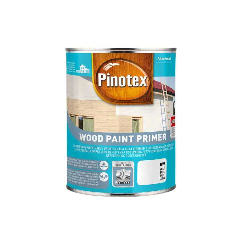 Gruntiniai dažai medienos Pinotex Wood Paint Primer, balta sp., 1 l