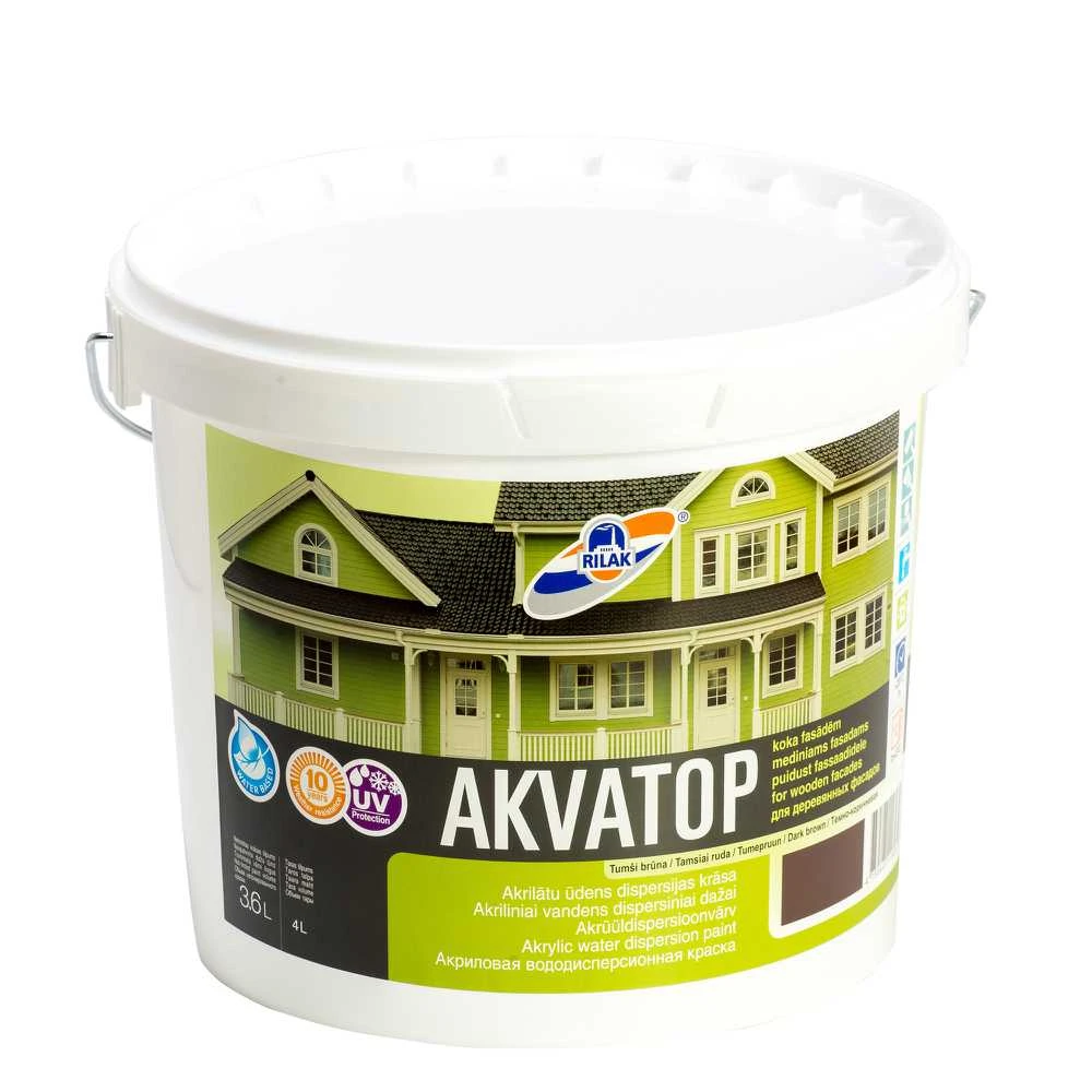 Medienos dažai RILAK AKVATOP tamsiai rudi 3.6 L