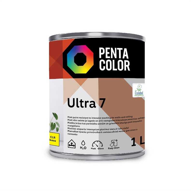 Dažų bazė Pentacolor 7, emulsiniai, matiniai, 1 l