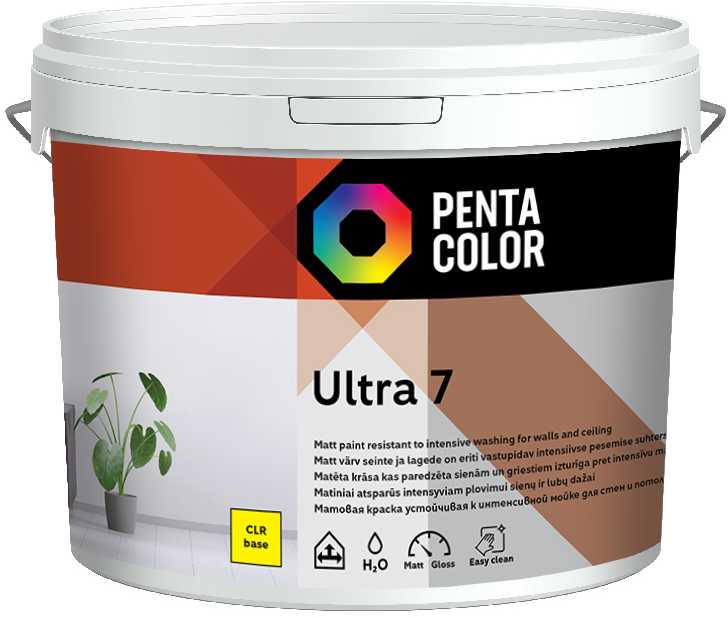 Dažų bazė Pentacolor 7, emulsiniai, matinis, 5 l