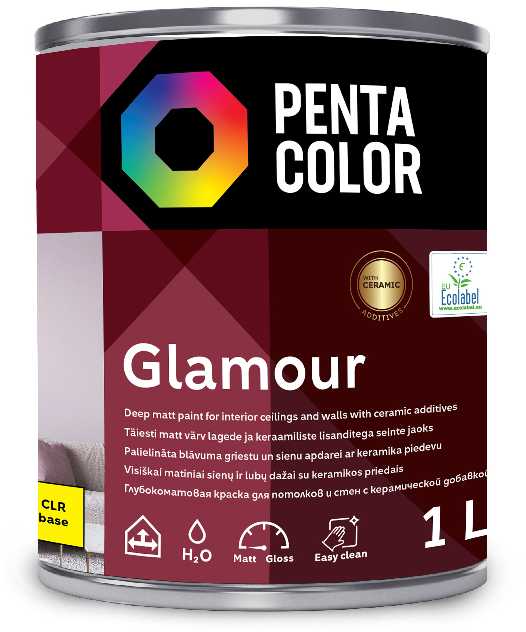 Dažų bazė Pentacolor Glamour. emulsiniai. 1 l
