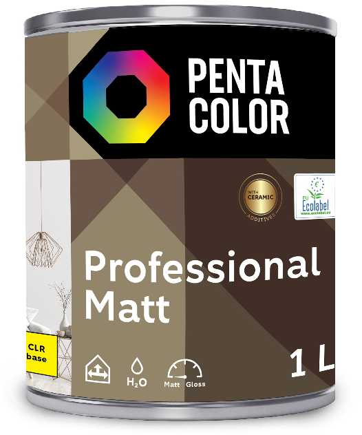 Dažų bazė Pentacolor Professional Matt. emulsiniai. 1 l