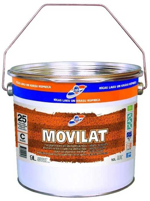 Dažai RILAK MOVILAT 25, bazė C (tonuojami), 900 ml.