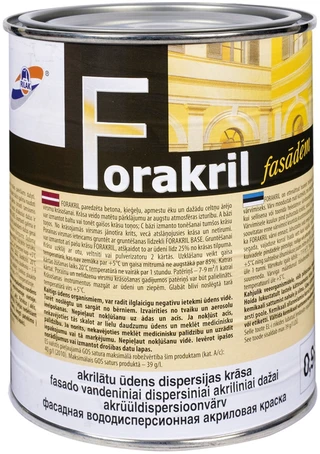 Rilak AKRILIN DAŽAI FORAKRIL C 0.9L MATINIAI