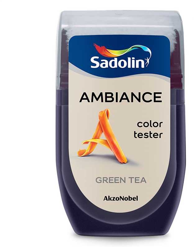 Spalvos testeris Sadolin Ambiance Color Tester, žalias tea sp., 0.03 l