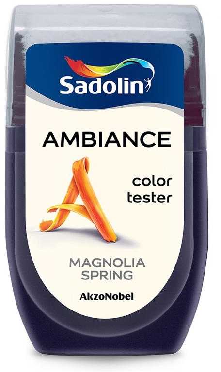 Spalvų atspalvių testeris Sadolin Ambiance spalvų testeris, magnolijos žiedų spalvos, 0,03 l